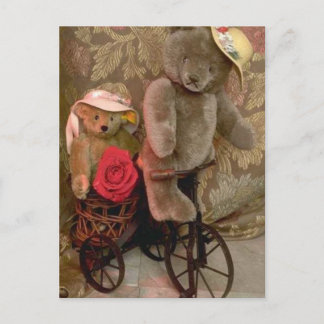 Bicycle bear postcard
