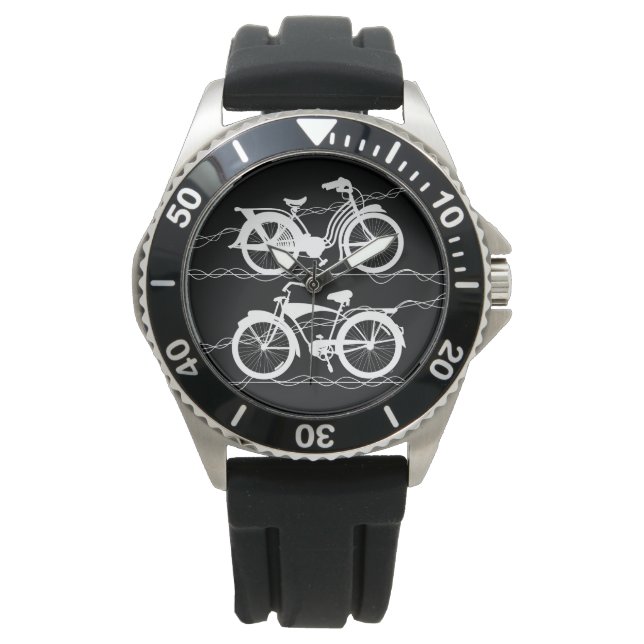 Bicycle Bicycle White Watch (Front)