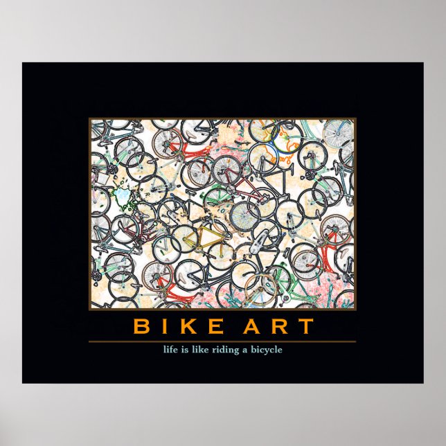 bicycle BIKE ART Poster (Front)