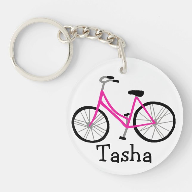 Bicycle Bike Cycle CUSTOMIZE IT  Key Ring (Front)