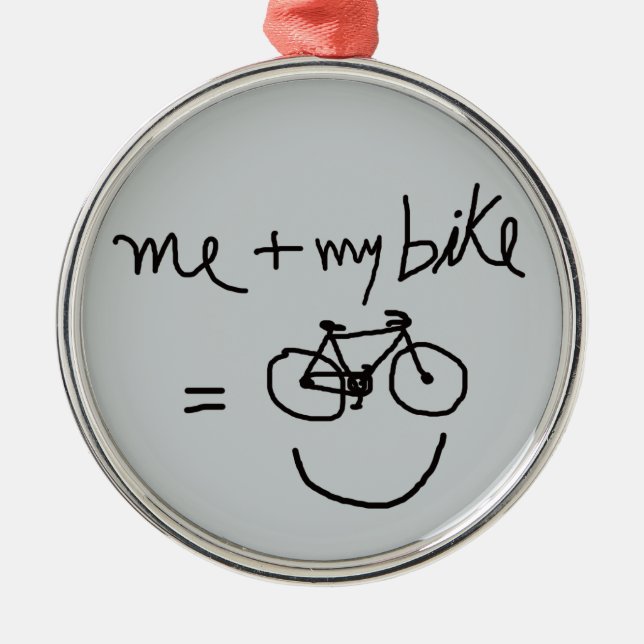 bicycle = bike metal tree decoration (Front)