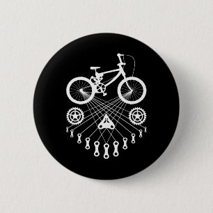 Bicycle Bike Mtb Bmx Biker Cyclist Cycling Bicycle 6 Cm Round Badge