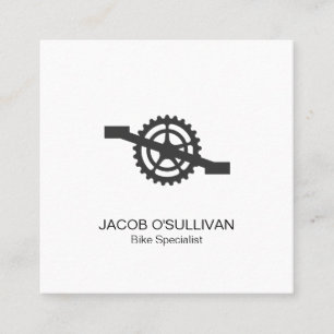 Bicycle Bike Repair Cyclist Square Business Card
