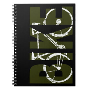 bicycle - biking + bike notebook