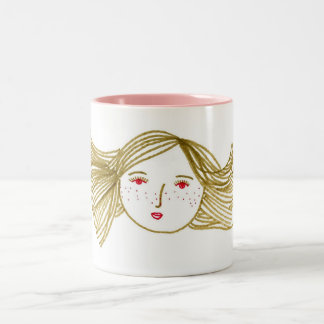 Bicycle blown Two-Tone coffee mug