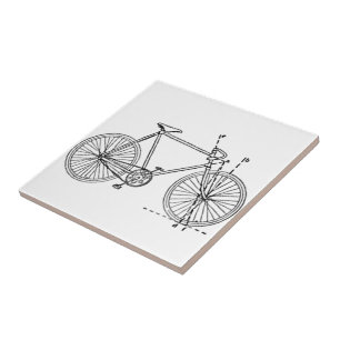 Bicycle Blueprint Tile