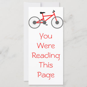 Bicycle Bookmark Template