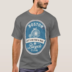 Bicycle Boston Massachusetts Oversized T-Shirt
