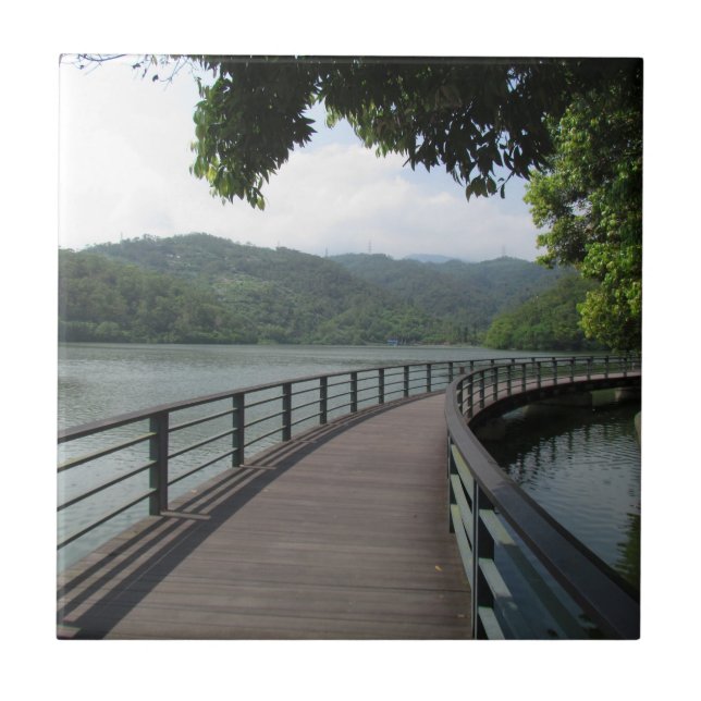 Bicycle Bridge Over Water Tile (Front)
