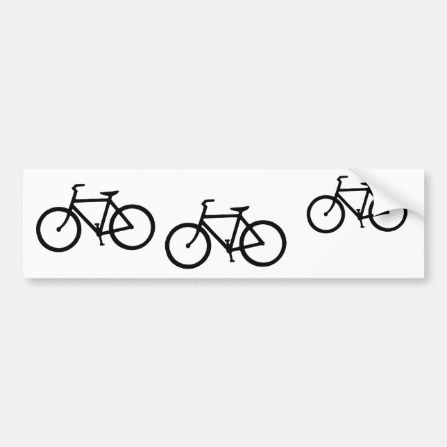 Bicycle Bumper Sticker (Front)