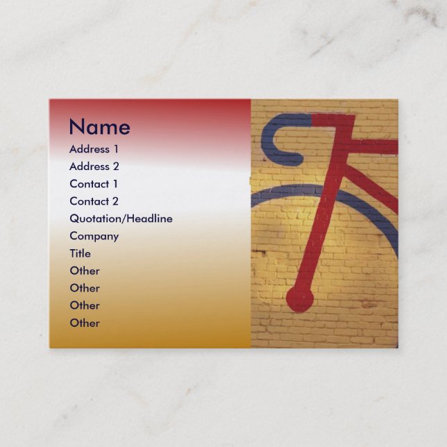 Bicycle Business Card (Front)