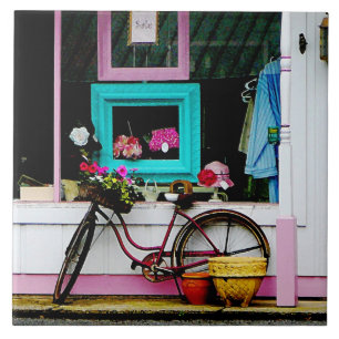 Bicycle By Antique Shop Tile