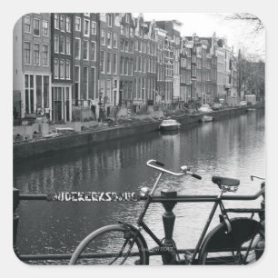 Bicycle by Canal Square Sticker