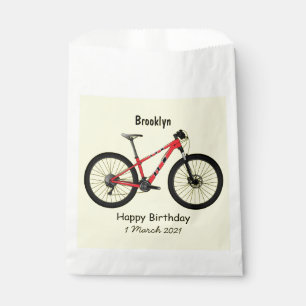 Bicycle cartoon illustration favour bags