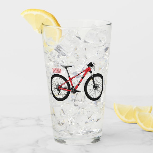 Bicycle cartoon illustration glass (Front Ice)