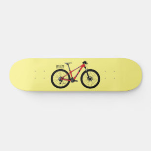 Bicycle cartoon illustration skateboard