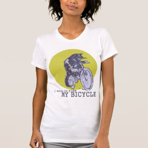 Bicycle Cat T-Shirt