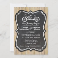 Bicycle Chalkboard Style Rustic Country Typography