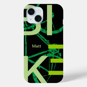bicycle cool and personalised iPhone 15 case