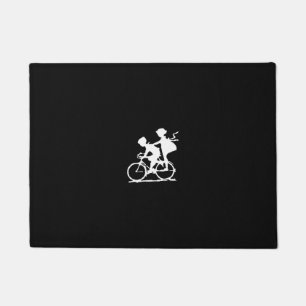 bicycle couple doormat