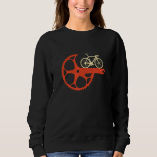 Bicycle Crank Bike Cycling Cyclist Sweatshirt