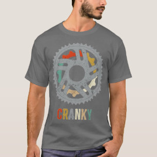 Bicycle Cranky Retro Gift For Cycling Lovers  T-Shirt