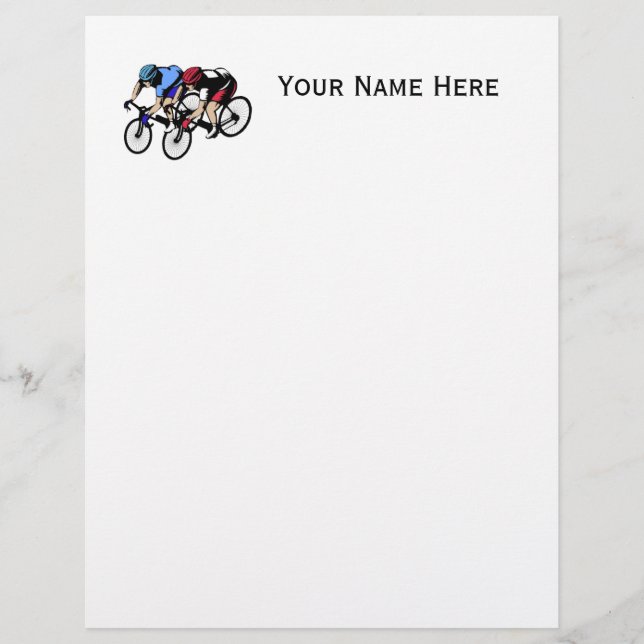 Bicycle Custom Letterhead (Front)
