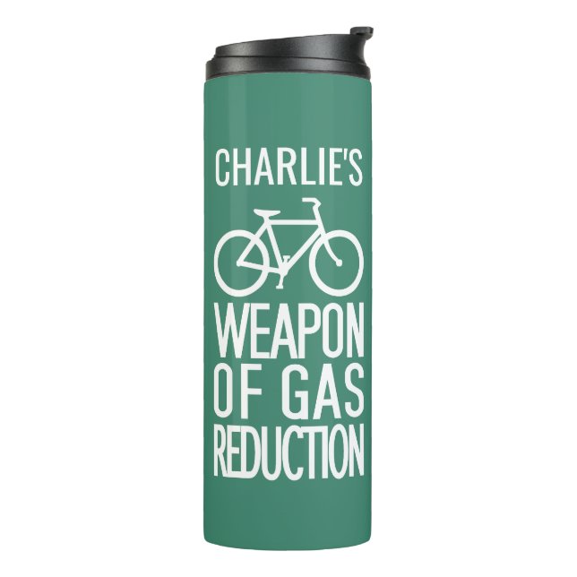 Bicycle custom name & colour tumbler (Rotated Left)