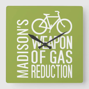 Bicycle custom name & colour wall clock