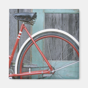 Bicycle Cycle Bicycling Cycling Old Wooden Shed Magnet
