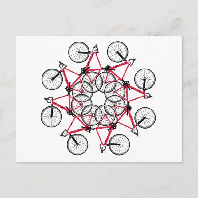 Bicycle cycle postcard (Front)