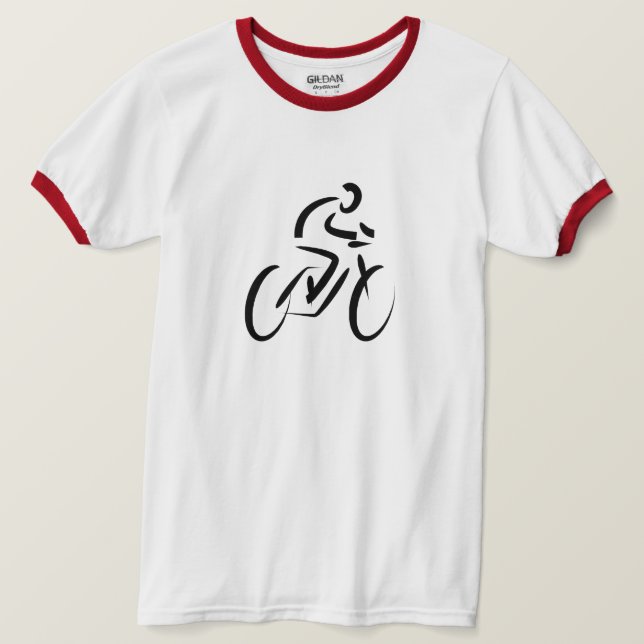 Bicycle Cycling Design T-Shirt (Design Front)