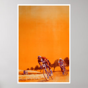 Bicycle Cycling Poster Road Bike Art Vintage Pri