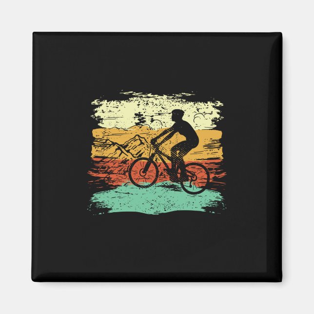 Bicycle Cycling Retro Magnet (Front)