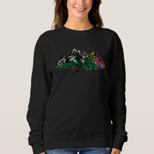 Bicycle Day 1943 Colorful Psychedelic by Trippinin Sweatshirt