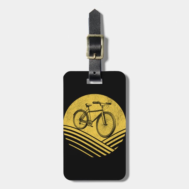 Bicycle design luggage tag (Front Vertical)