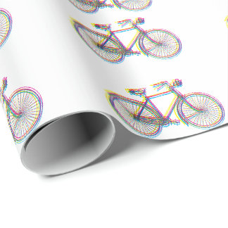 Bicycle design wrapping paper