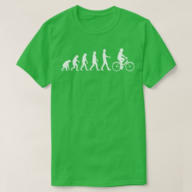 Bicycle Driving Evolution 2 T-Shirt (Design Front)