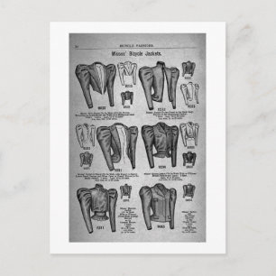 Bicycle Fashions1897 - Vintage Postcard