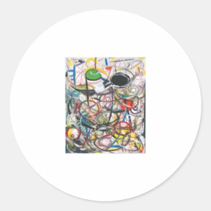 Bicycle Film Class Abstract Hankamer Artjunkhaus Classic Round Sticker