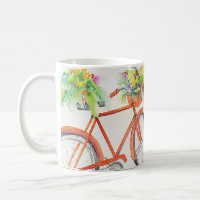 Bicycle Flower Box Coffee Mug (Left)