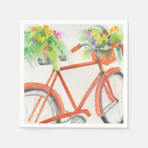 Bicycle Flower Box Napkin