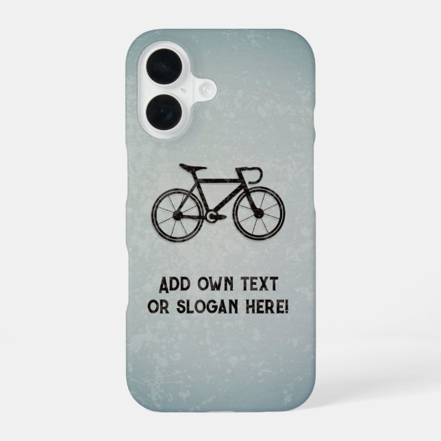 Bicycle for Racing and Road - your slogan or name iPhone 16 Case (Back)