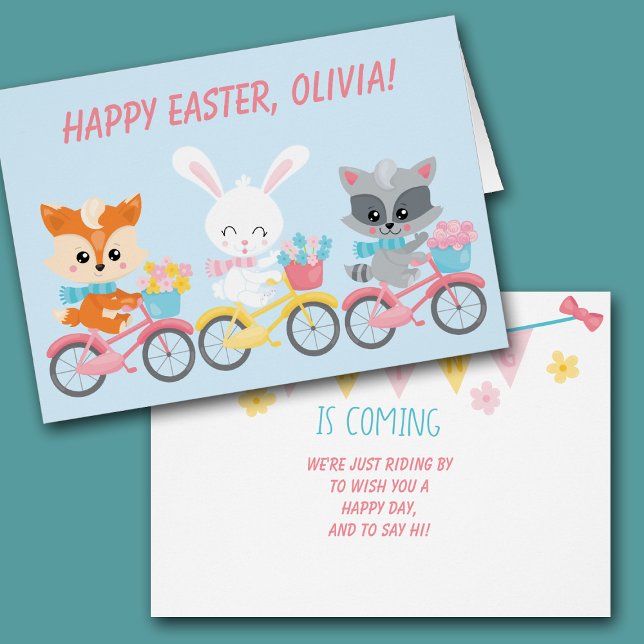 Bicycle Fox, Bunny, and Racoon Kids Easter (Creator Uploaded)