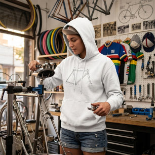Bicycle Frame Geometry Diagram Hoodie