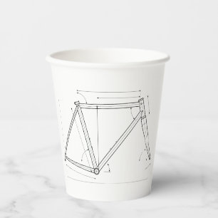Bicycle Frame Geometry Diagram Paper Cups