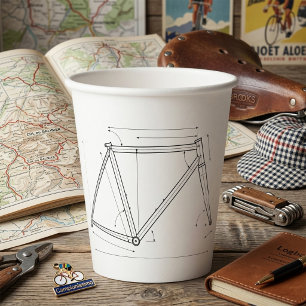 Bicycle Frame Geometry Diagram Paper Cups