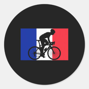 Bicycle French Cycling France  Classic Round Sticker