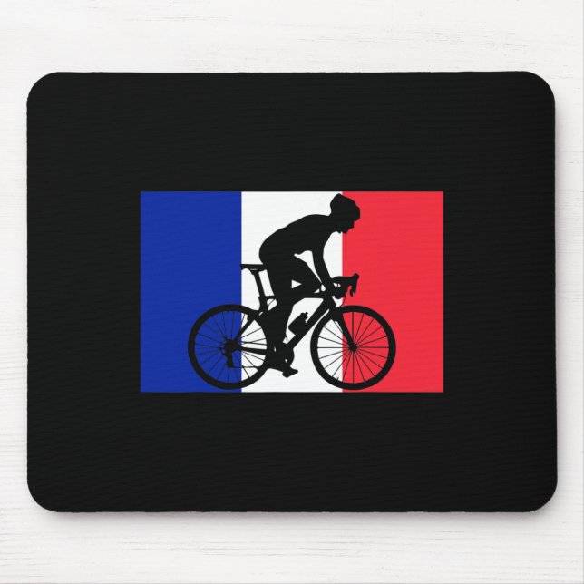 Bicycle French Cycling France  Mouse Pad (Front)