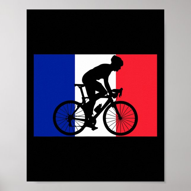 Bicycle French Cycling France  Poster (Front)